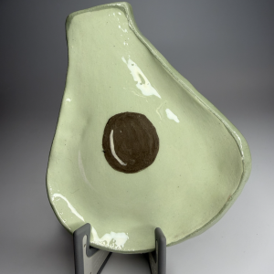 Fakanáltartó avokádó mintával